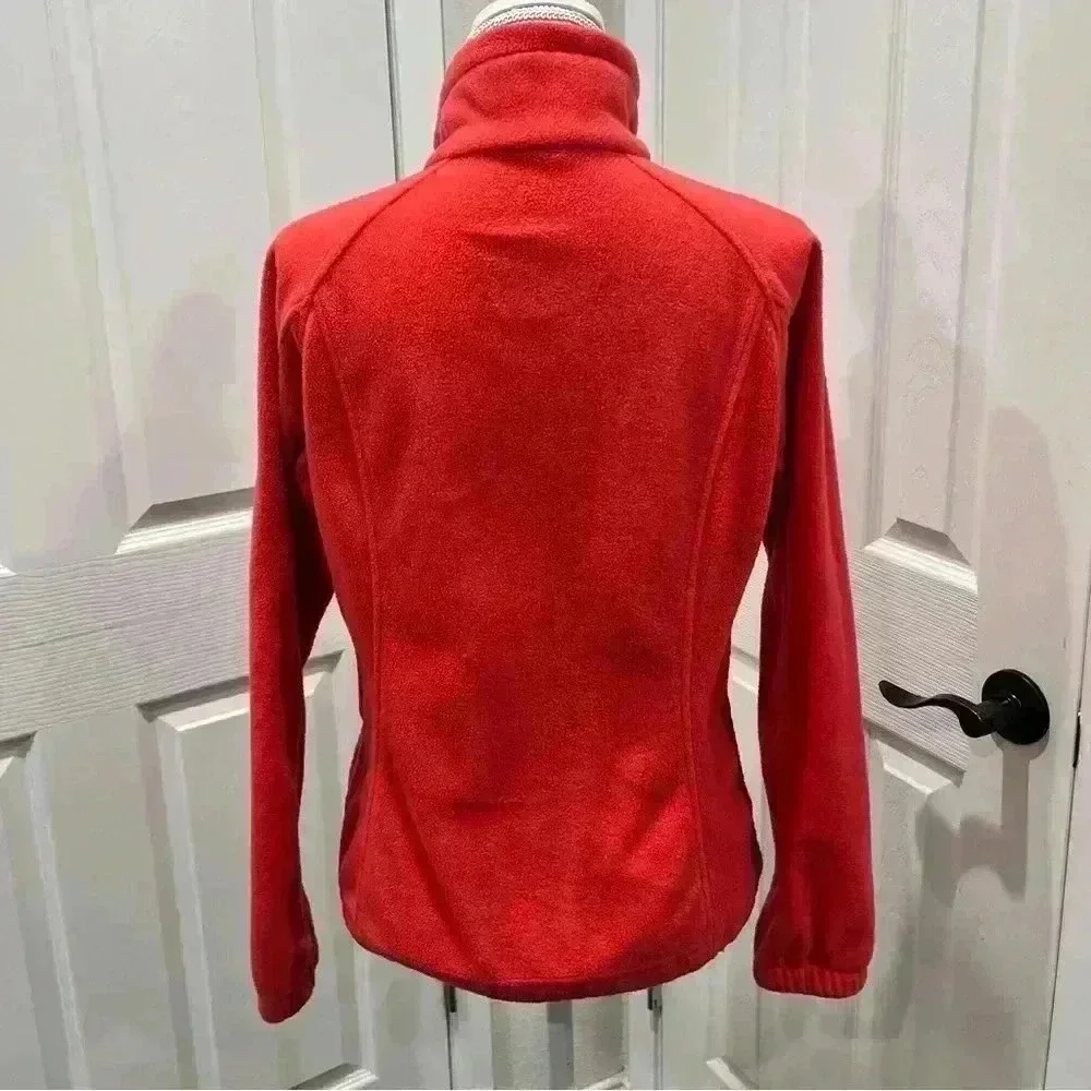Columbia pink Pullover Fleece zip front with pockets - Picture 9 of 10